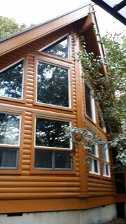 ログハウス塗装後